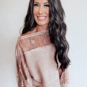 Lace Whisper Pullover Size Small NWT